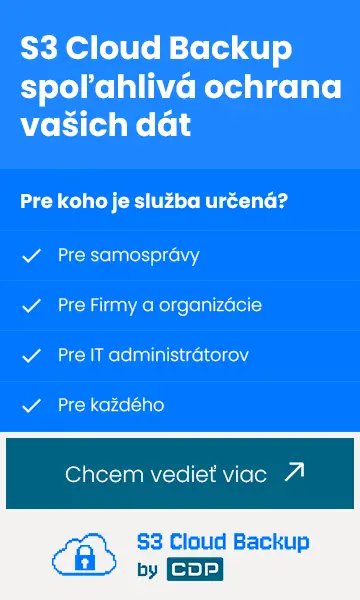 S3 Cloud Backup spoľahlivá ochrana vašich dát
