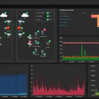 Na monitoring serverov používame Zabbix